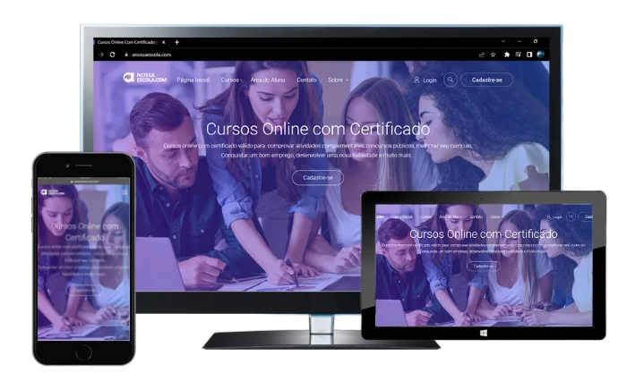 Exemplo de site desenvolvido